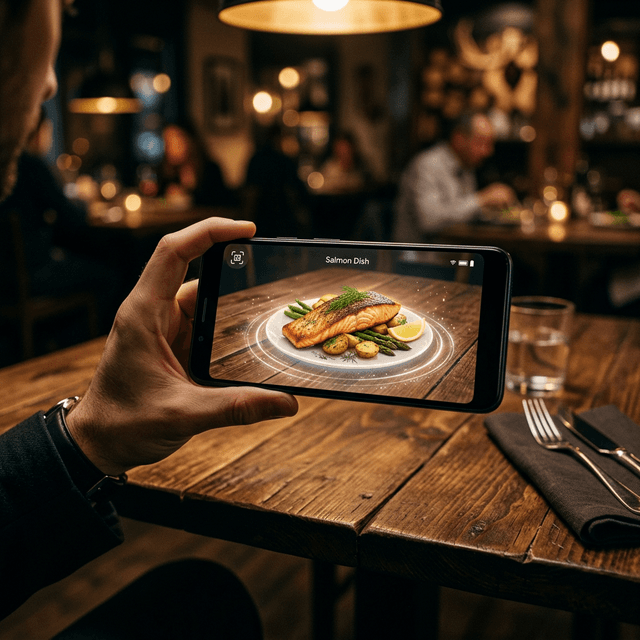 3D AR Menu Interface